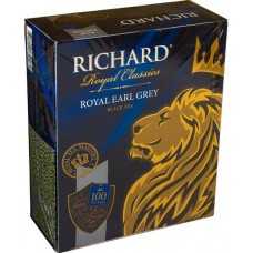 Чай Richard Эрл Грей чёрный с бергамотом в пакетиках, 100х2г в магазинах Перекресток