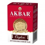 Чай Akbar Цейлон чёрный байховый крупнолистовой, 100г
