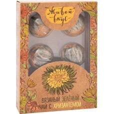 Чай Живой вкус Вязаный зелёный с цветами хризантемы, 42г в магазинах Перекресток