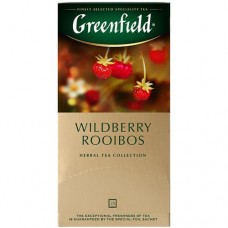 Чай Greenfield Wildberry Rooibus травяной земляника-клюква в пакетиках, 25х1.5г в магазинах Перекресток