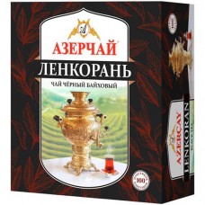 Чай Азерчай Ленкорань чёрный байховый, 100х1.6г в магазинах Перекресток