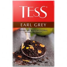 Чай Tess Эрл Грей чёрный байховый с ароматом бергамота, 200г в магазинах Перекресток