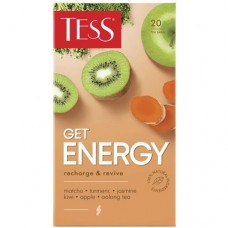 Чай Tess Гет Энерджи с ароматом киви и жасмина, 20х1.5г в магазинах Перекресток