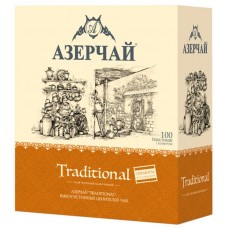 Чай Азерчай Traditional чёрный байховый premium collection в пакетиках, 100х1.8г в магазинах Перекресток