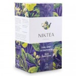 Чай Niktea Эрл Грей Ультрамарин черный байховый с ароматом бергамота, 25х2г