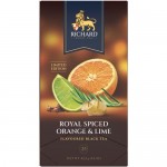 Чай Richard Роял Спайсд Орэндж&Лайм чёрный ароматизированныйи, 25х1.7г