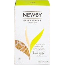 Чай Newby Сенча зелёный байховый в пакетиках, 25х2г в магазинах Перекресток