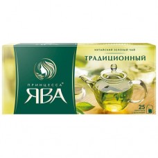 Чай Принцесса Ява Традиционный зелёный в пакетиках, 25х2г в магазинах Перекресток