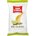 Чипсы картофельные San Carlo Piu Gusto лайм и розовый перец, 150г