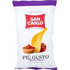 Чипсы картофельные San Carlo Piu Gusto паприка, 150г в магазинах Перекресток