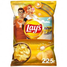 Чипсы Lay's Натуральные с солью, 225г в магазинах Перекресток