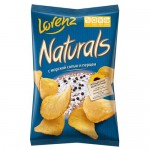 Чипсы картофельные Lorenz Naturals с морской солью и перцем, 100г
