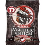 Чипсы мясные Дымов из индейки с чёрным перцем сыровяленые, 25г