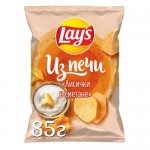 Чипсы Lay's Из печи Лисички в сметане, 85г