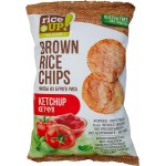 Чипсы из воздушного бурого риса Rice Up! со вкусом кетчупа, 60г