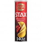 Чипсы Lay's Stax Пикантная паприка, 140г