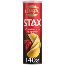 Чипсы Lay's Stax Пикантная паприка, 140г в магазинах Перекресток