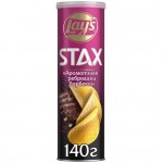 Чипсы Lay's Stax Ребрышки барбекю, 140г