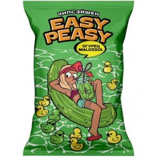 Чипсы картофельные Easy Peasy со вкусом малосольного огурца хрустящие, 70г в магазинах Перекресток