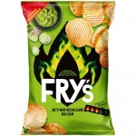 Чипсы картофельные Frys со вкусом Жгучий японский васаби рифлёные натуральные, 80г