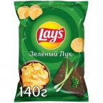 Чипсы картофельные Lay's со вкусом молодой зелёный лука, 140г