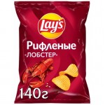 Чипсы картофельные Lay's рифлёные во вкусом лобстера, 140г