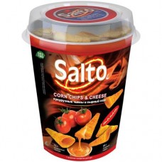 Чипсы кукурузные Salto со вкусом томата, 75г + соус + гигиеническая салфетка в магазинах Перекресток