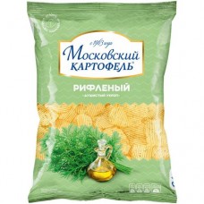 Чипсы Московский Картофель со вкусом душистого укропа, 150г в магазинах Перекресток