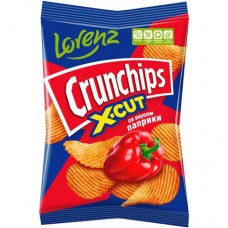 Чипсы Crunchips X-Cut картофельные рифленые со вкусом паприки, 70г в магазинах Перекресток