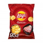 Чипсы картофельные Lays со вкусом бекона, 95г