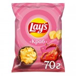 Чипсы картофельные Lays со вкусом краба, 70г