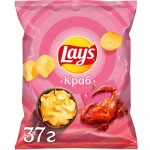 Чипсы картофельные Lays со вкусом краба, 37г