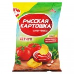 Чипсы Русская картошка картофельные со вкусом Кетчуп, 105г