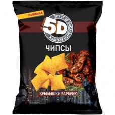 Чипсы 5D пшеничные со вкусом крылышки барбекю, 90г в магазинах Перекресток