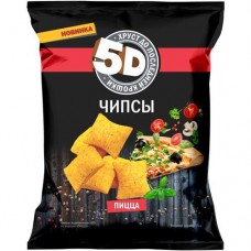 Чипсы 5D пшеничные со вкусом пицца, 90г в магазинах Перекресток