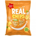 Чипсы Happy Crisp кукурузно-рисовые цельнозерновые со вкусом Сыр пармезан с чесноком и зеленью, 50г