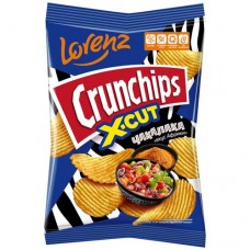 Чипсы Crunchips X-Cut картофельные рифленые со вкусом африканской Чакалаки, 70г в магазинах Перекресток
