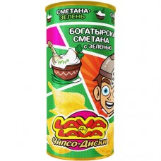 Чипсы Lava Lava картофельные со вкусом сметаны с зеленью, 70г в магазинах Перекресток