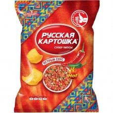 Чипсы Русская картошка картофельные со вкусом острый соус, 105г в магазинах Перекресток