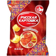 Чипсы Русская картошка картофельные со вкусом куриные крылышки, 105г в магазинах Перекресток