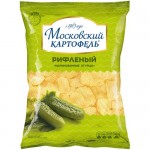 Картофель Московский картофель хрустящий со вкусом маринованных огурцов, 130г