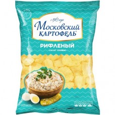 Чипсы Московский Картофель Салат Оливье хрустящий, 130г в магазинах Перекресток