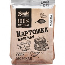 Чипсы Bruto с морской солью из натурального картофеля, 120г в магазинах Перекресток