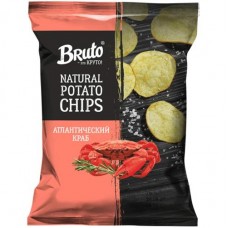 Чипсы Bruto из натурального картофеля со вкусом краба, 120г в магазинах Перекресток