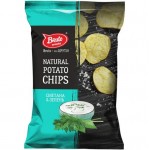 Чипсы Bruto из натурального картофеля со вкусом сметаны и зелени, 120г