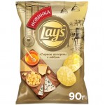 Чипсы Lays Сырное ассорти с мёдом из натурального картофеля, 90г