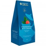 Чай Земляника со сливками чёрный листовой крупный с ароматом сливок Market Collection, 100г