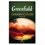Чай Greenfield Золотой Цейлон чёрный крупнолистовой, 100г