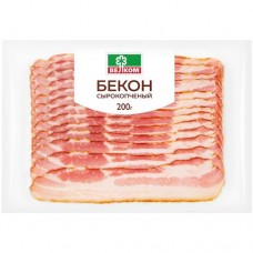 Бекон Велком сырокопчёный, 200г в магазинах Перекресток