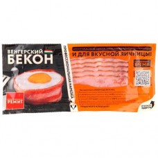 Бекон Ремит Венгерский копчёно-варёный нарезка, 200г в магазинах Перекресток